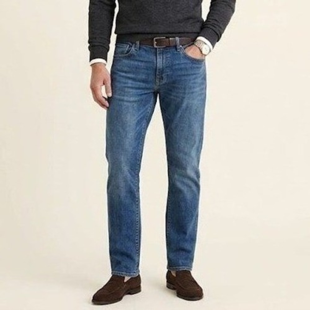 Hudson Byron Straight Jeans Mens 36 Organic Cotton Stretch Denim